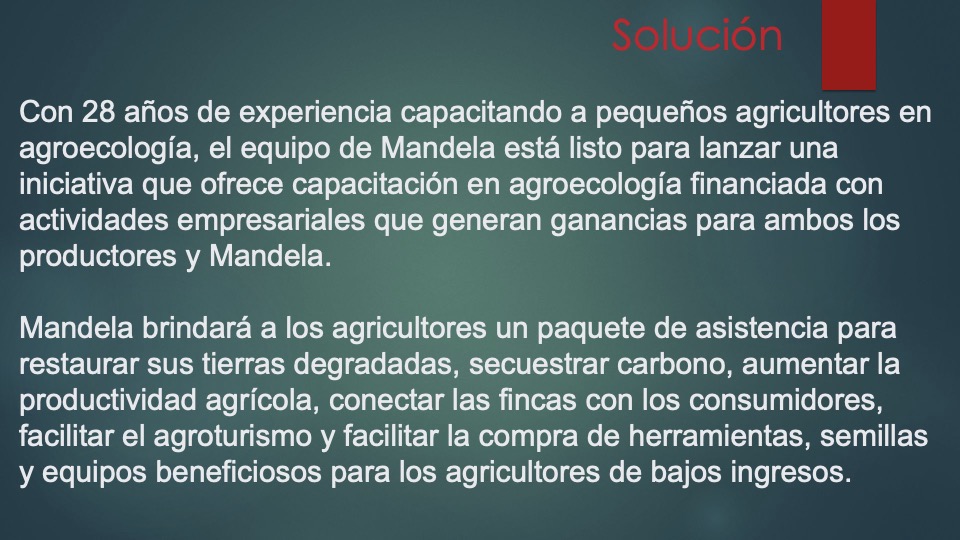 3 Mandela _pitch deck_ español